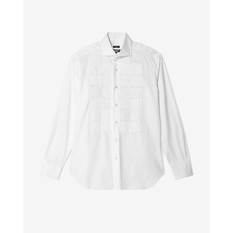 Junya Watanabe Man – Men’s Checkered Shirt – (White)