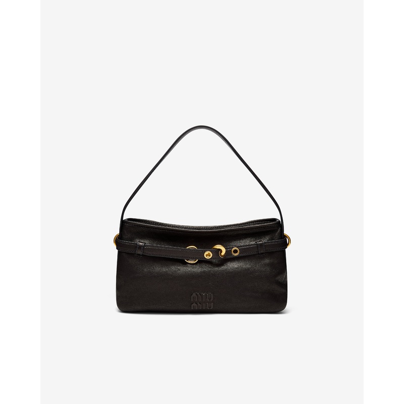 Miu Miu – Women’s Aventure Leather Bag – (Black)