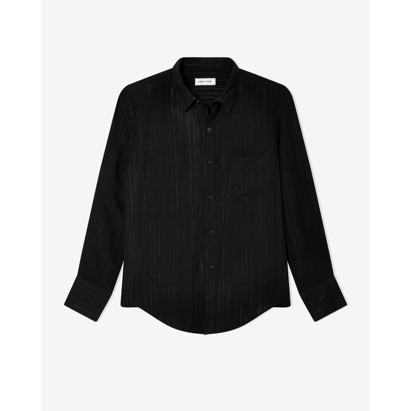 Ernest W. Baker – Men’s Classic Shirt – (Black/Pinstripe)
