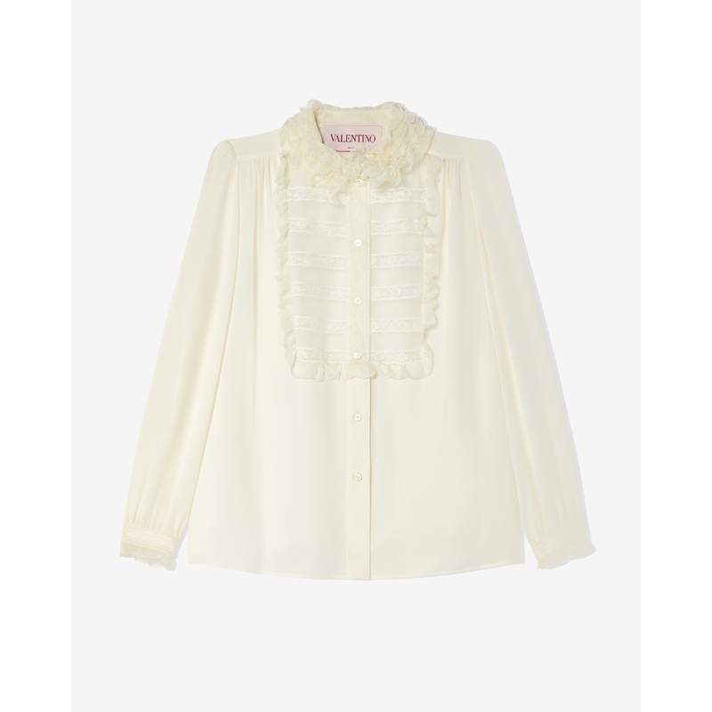Valentino – Women’s Georgette Blouse – (Ivory)