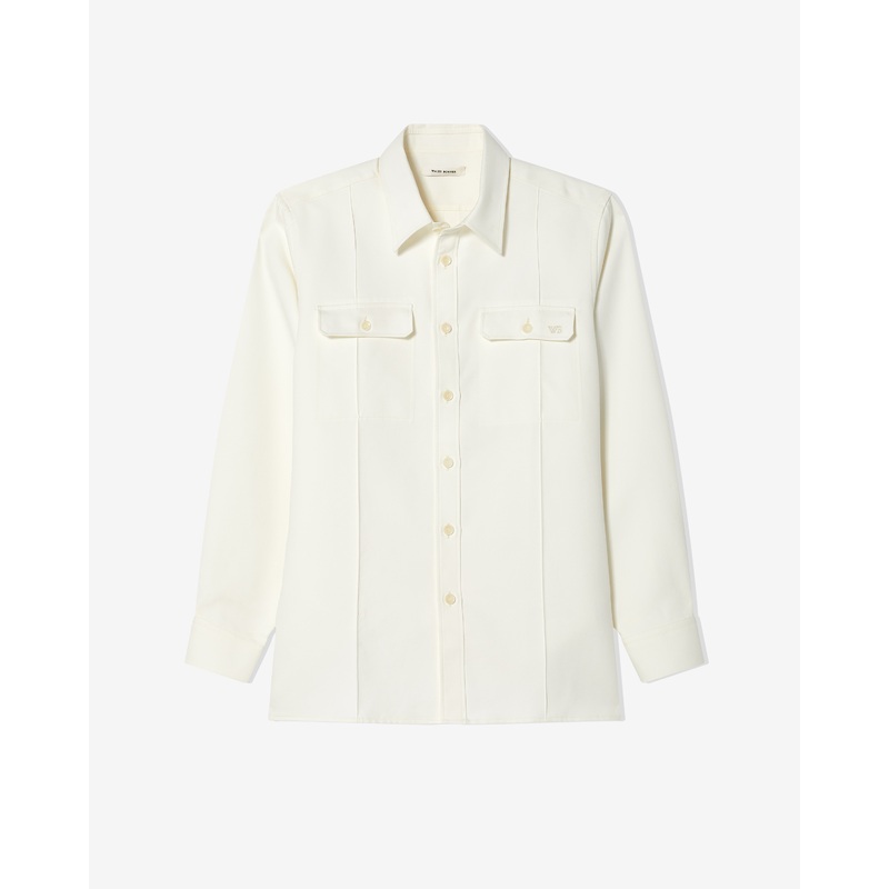 Wales Bonner – Men’s Coda Shirt – (Light Chalk)