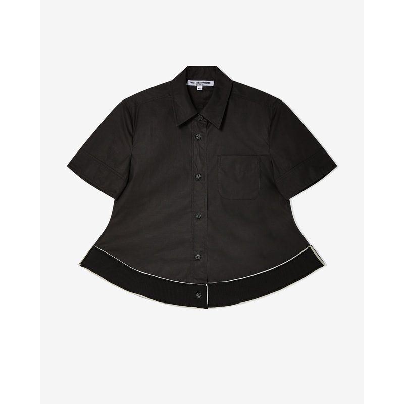 Melitta Baumeister – Women’s Pointy Hem Shirt – (Black)