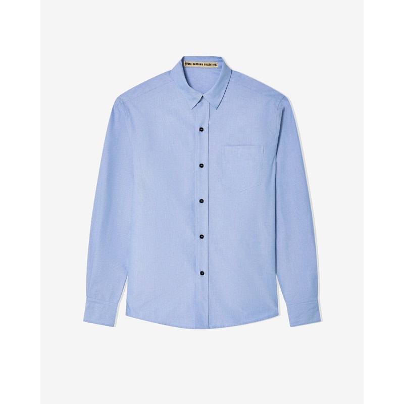 Meta Campania Collective – Men’s Pablo Unlined Oxford Shirt – (Mid Sky Blue)