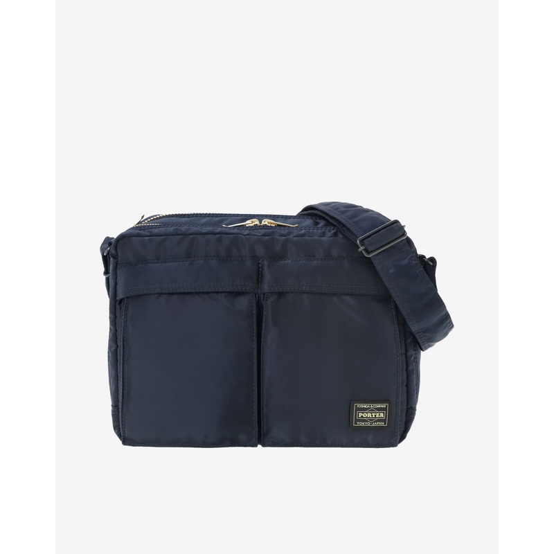 Porter Yoshida & Co. – Men’s Tanker Sling Bag w Zip (L) – (Navy)