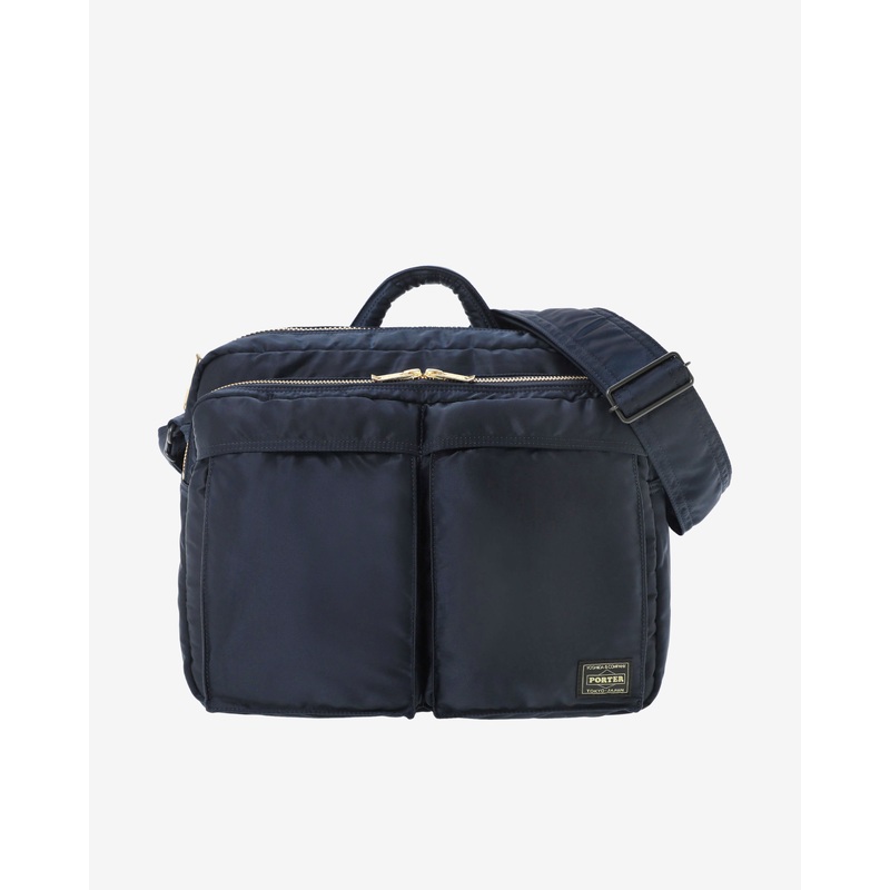 Porter Yoshida & Co. – Men’s Tanker Sling Bag w Zip (XL) – (Navy)