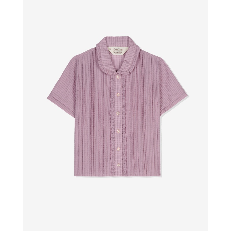 Brain Dead – Women’s Mercado Button Up Shirt – (Lilac)