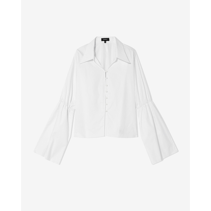 Torishju – Women’s Priestly Cuff Shirt – (White)