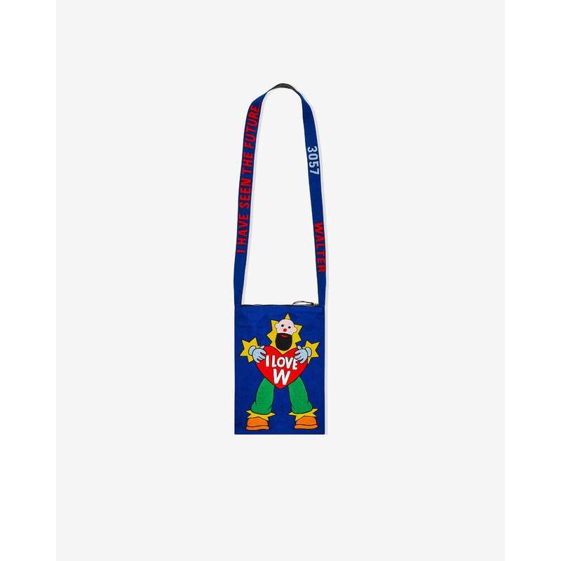 Walter Van Beirendonck – Men’s I Love W Bag – (Blue)