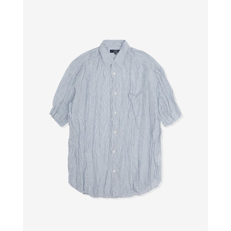 CDG Homme – Men’s Short Sleeve Shirt – (Pale Blue Stripe)