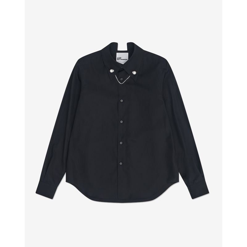 Noir Kei Ninomiya – Women’s Collar Charm Shirt – (Black)