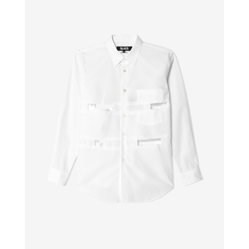 Black Comme des Garons – Cut Out Shirt – (White)