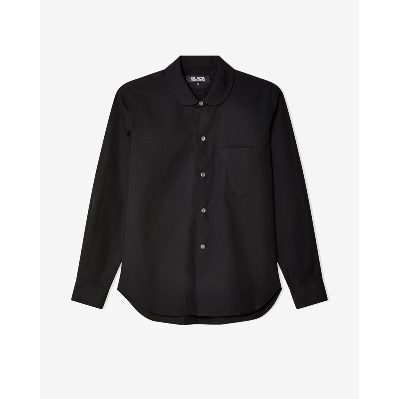 Black Comme des Garons – Peter Pan Collar Shirt – (Black)