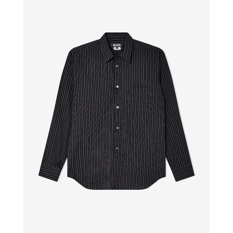 Black Comme des Garons – Pinstripe Shirt – (Black/White)