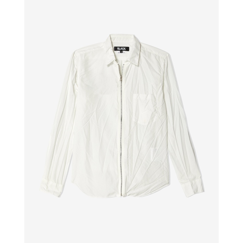 Black Comme des Garons – Zip Shirt – (White)