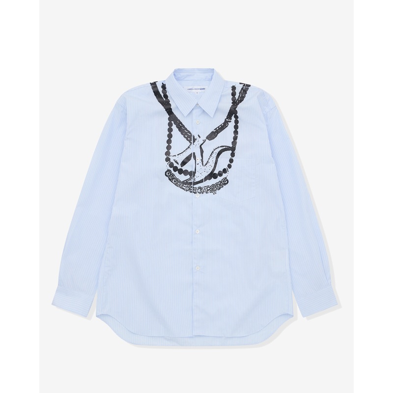 CDG Shirt – Men’s A$AP Nast Chain Shirt – (Pinstripe)