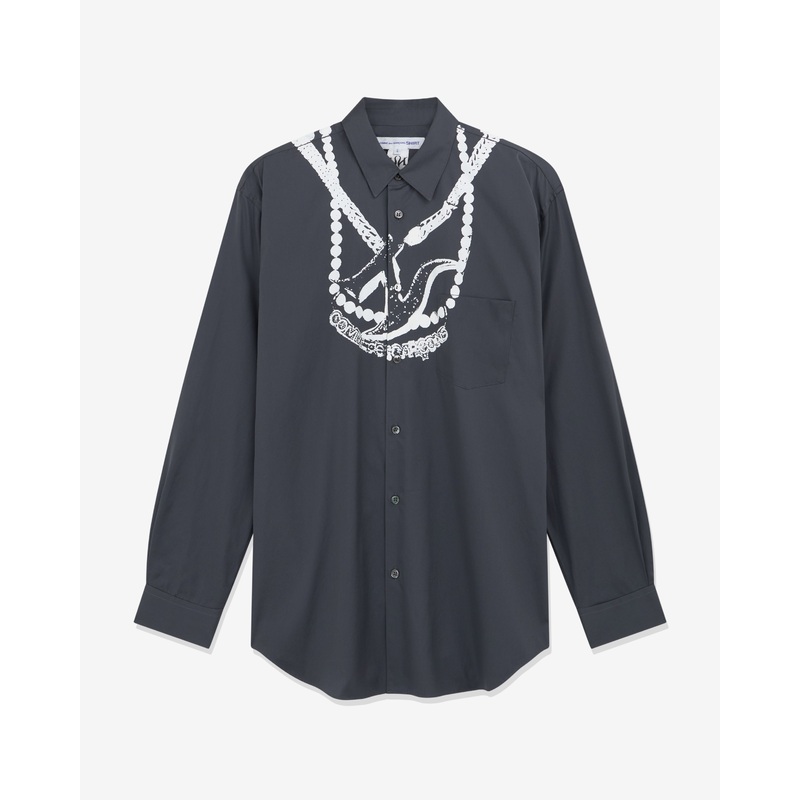 CDG Shirt – Men’s A$AP Nast Chain Shirt – (Grey)
