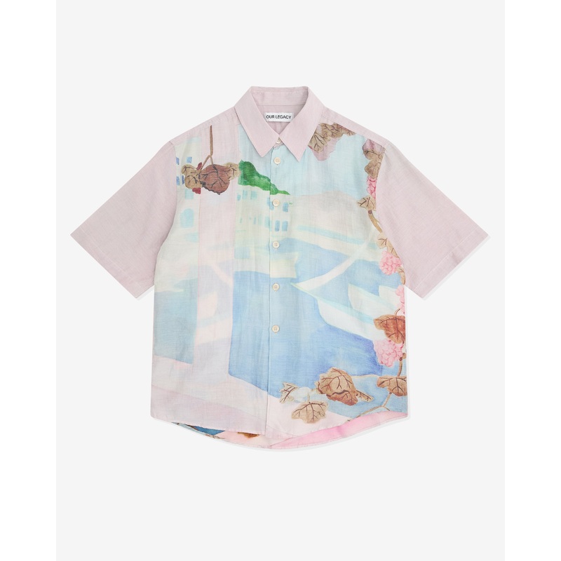 Our Legacy – Men’s Beyond Shirt Shortsleeve – (Marina Vista Print Cotton Silk)