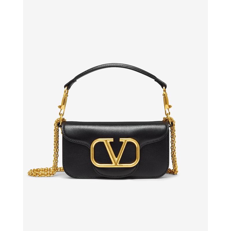 Valentino – Women’s Loc Small Shoulder Bag – (Black)