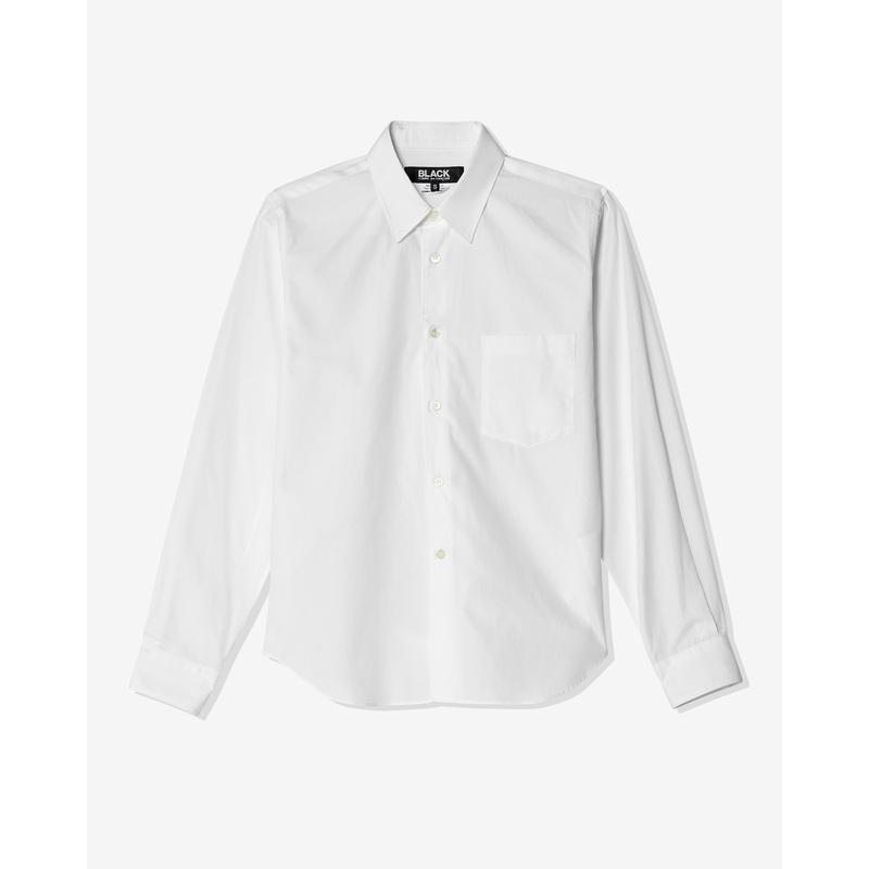 BLACK COMME DES GARONS – Button-Down Blouse – (White)