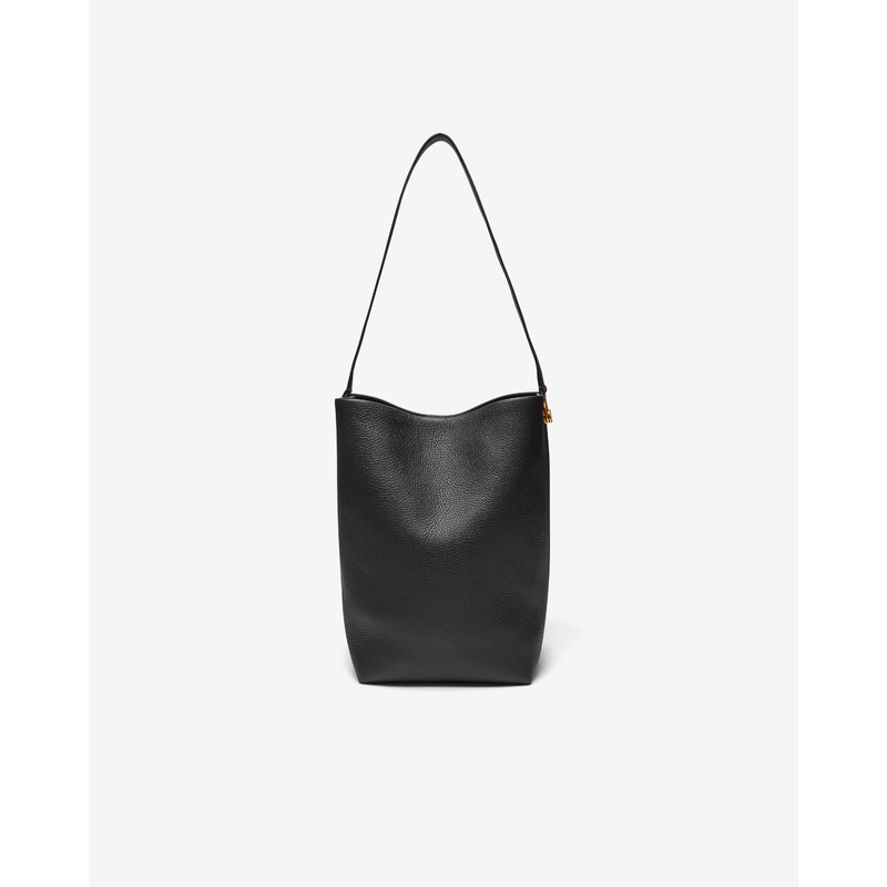 The Row – Women’s Medium N/S Tote Hook Bag – (Black)