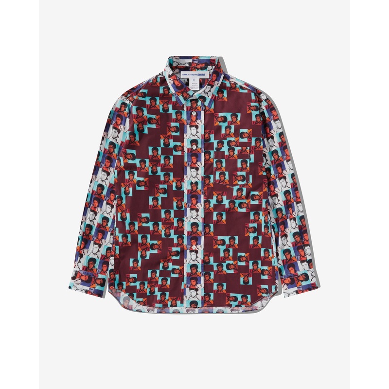 CDG Shirt – Andy Warhol Cotton Poplin Shirt – (Print B/Print P)